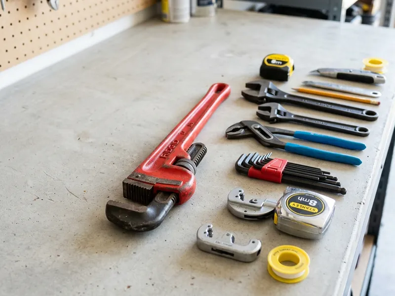 Professional plumbers in Vanlue, OH equipped with top-tier tools for residential and commercial plumbing services.